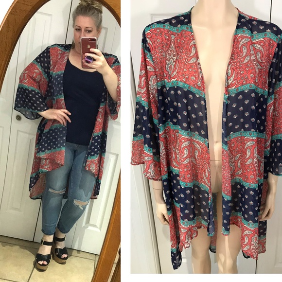 plus size boho cardigan